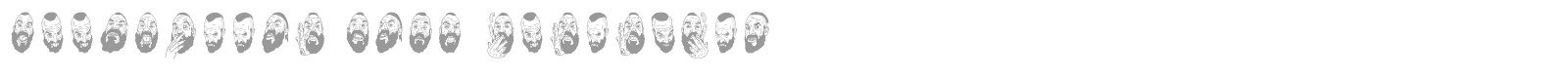 Woodcutter Self-portraits font preview